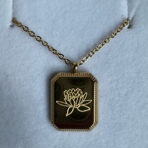 Sundrenched by Jordan “The Birth Flower Necklace” Lotus for July